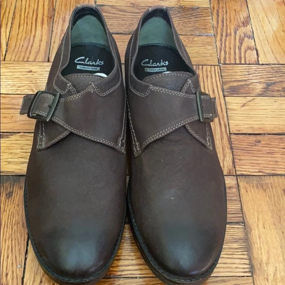 New Clark’s Delsin stride monk-strap loafer